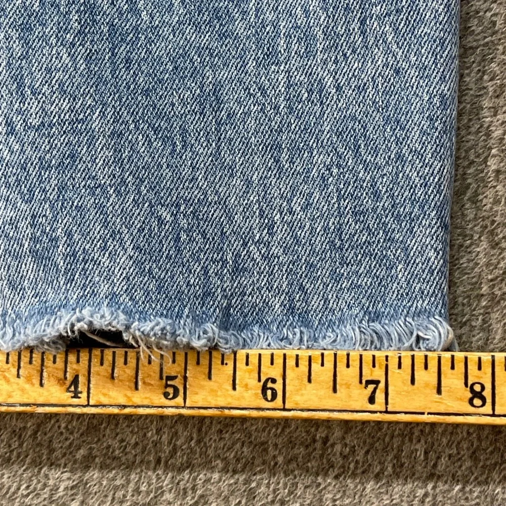 Madewell The Perfect Vintage Straight Jean Light Wash Distressed Size 30 cropped - Picture 8 of 11